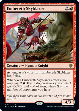Embereth Skyblazer (Throne of Eldraine) Near Mint