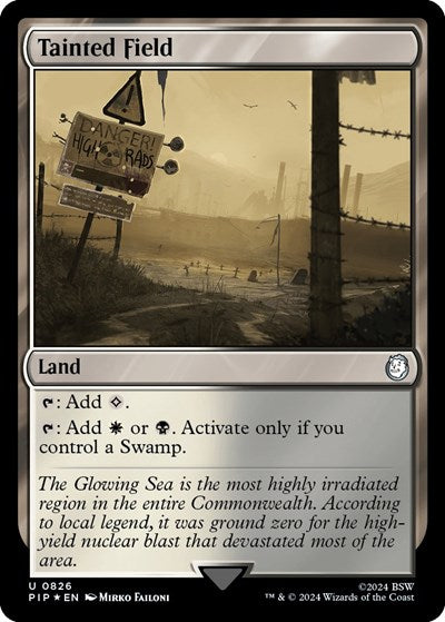 Tainted Field (Surge Foil) (Universes Beyond: Fallout) Near Mint