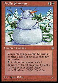 Goblin Snowman (Ice Age) Near Mint