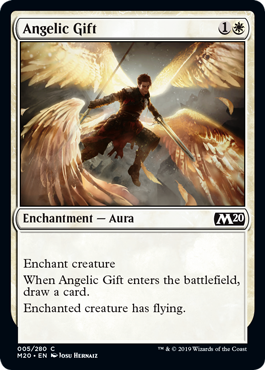Angelic Gift (Magic 2020 Core Set) Near Mint