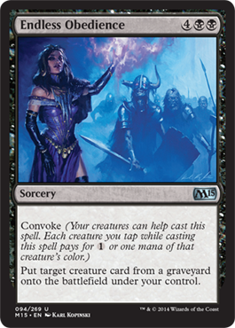 Endless Obedience (Magic 2015 Core Set) Near Mint Foil