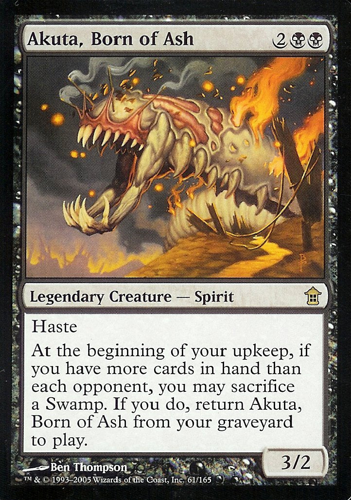 Akuta, Born of Ash (Saviors of Kamigawa) Near Mint Foil