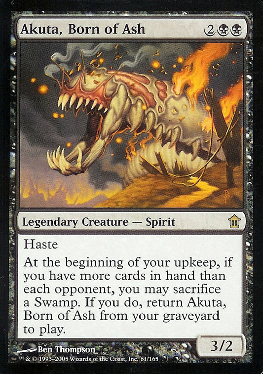 Akuta, Born of Ash (Saviors of Kamigawa) Near Mint Foil