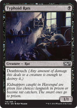 Typhoid Rats (Magic 2015 Core Set) Near Mint Foil