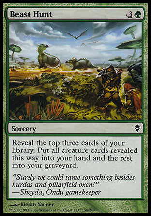 Beast Hunt (Zendikar) Near Mint