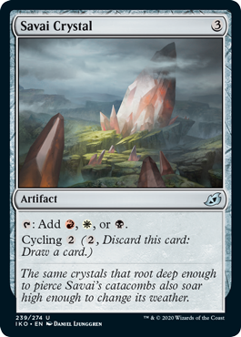 Savai Crystal (Ikoria: Lair of Behemoths) Near Mint Foil