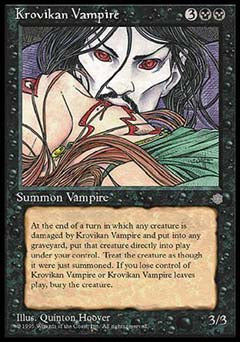 Krovikan Vampire (Ice Age) Light Play
