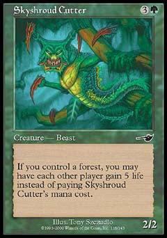 Skyshroud Cutter (Nemesis) Near Mint Foil