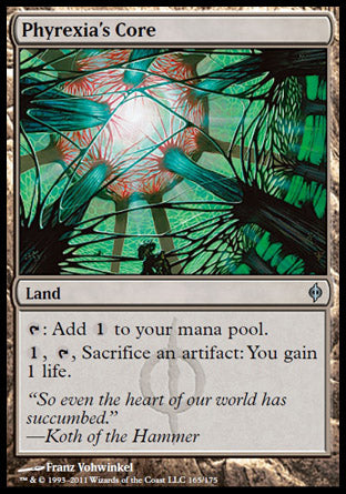 Phyrexia's Core (New Phyrexia) Near Mint Foil