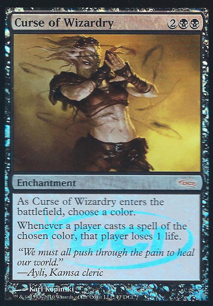 Curse of Wizardry (WPN Promo) (Promotional Cards) Damaged / Poor Foil