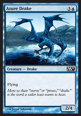 Azure Drake (Magic 2011 Core Set) Near Mint Foil
