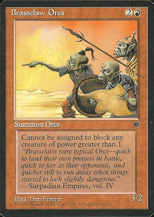Brassclaw Orcs (3) (Fallen Empires) Near Mint