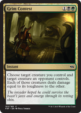 Grim Contest (Fate Reforged) Near Mint Foil