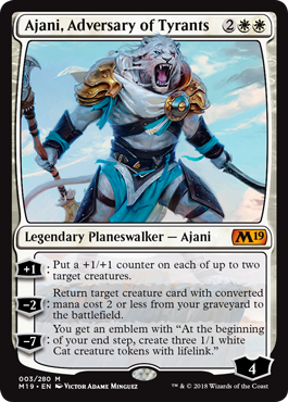 Ajani, Adversary of Tyrants (Magic 2019 Core Set) Near Mint