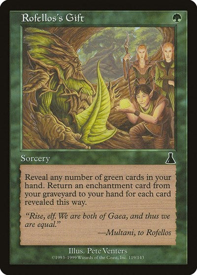 Rofellos's Gift (Urza's Destiny) Near Mint