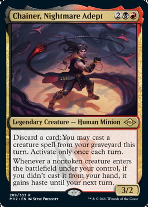 Chainer, Nightmare Adept (Modern Horizons 2) Near Mint Foil