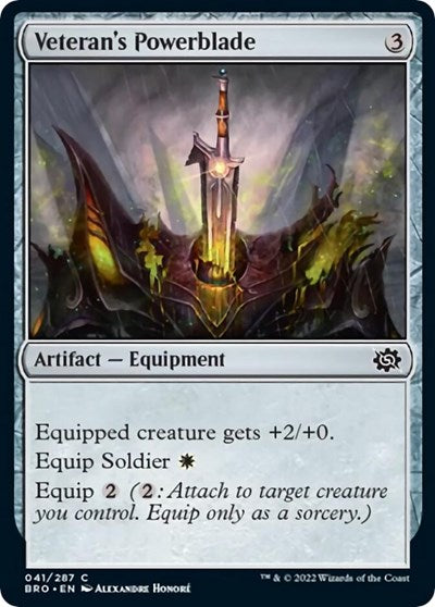 Veteran's Powerblade (The Brothers' War) Near Mint Foil