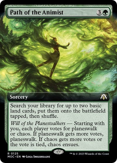 Path of the Animist (Extended Art) (Commander: March of the Machine) Near Mint