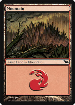 Mountain (296) (Shadowmoor) Near Mint Foil
