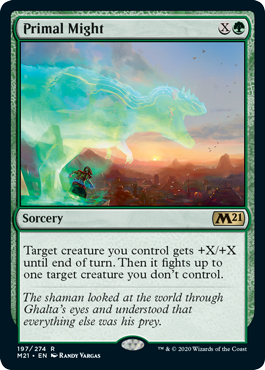 Primal Might (Magic 2021 Core Set) Near Mint Foil