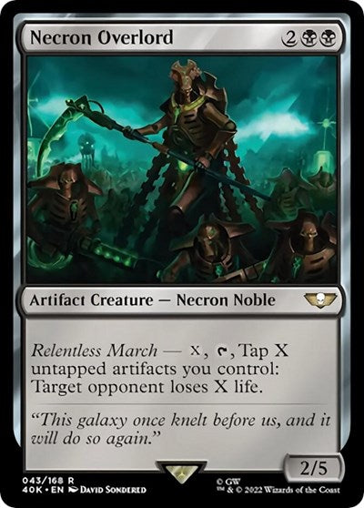 Necron Overlord (Surge Foil) (Universes Beyond: Warhammer 40K) Near Mint