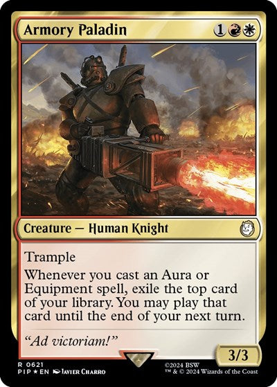 Armory Paladin (Surge Foil) (Universes Beyond: Fallout) Near Mint