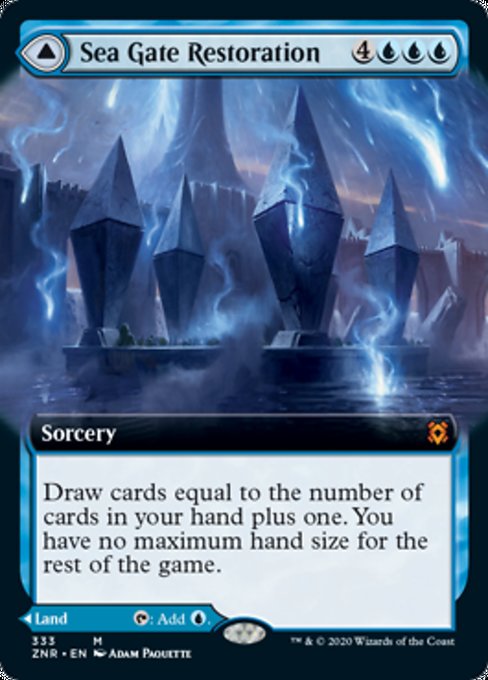 Sea Gate Restoration / Sea Gate, Reborn (Extended Art) (Zendikar Rising) Near Mint