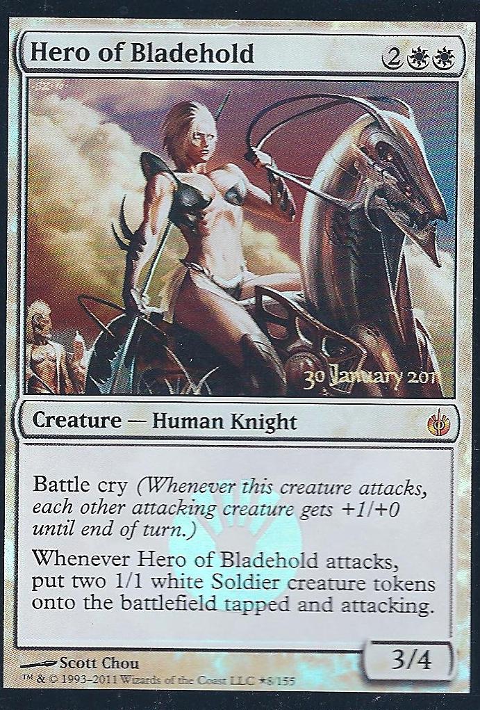 Hero of Bladehold (MB Prerelease) (Promotional Cards) Near Mint Foil