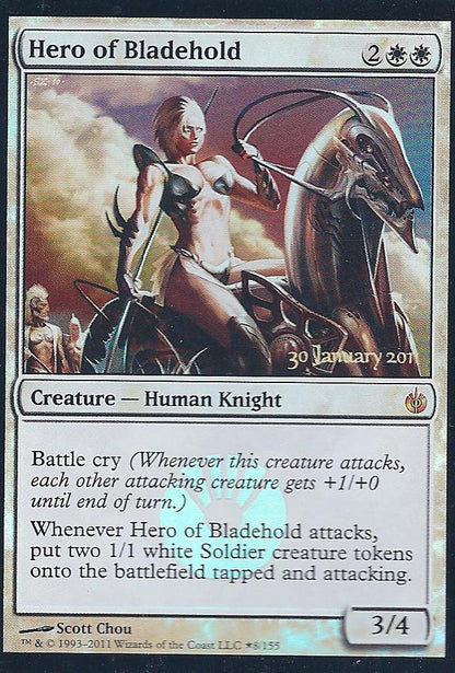 Hero of Bladehold (MB Prerelease) (Promotional Cards) Near Mint Foil