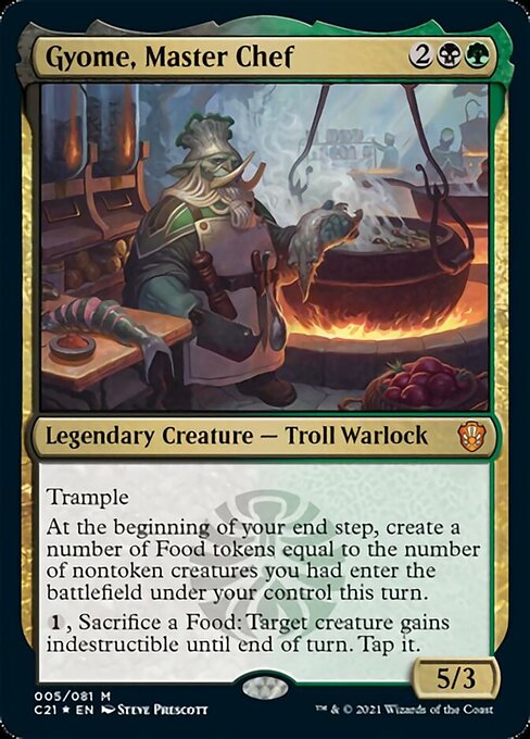 Gyome, Master Chef (Commander 2021 Strixhaven) Near Mint Foil