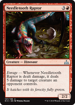 Needletooth Raptor (Rivals of Ixalan) Near Mint