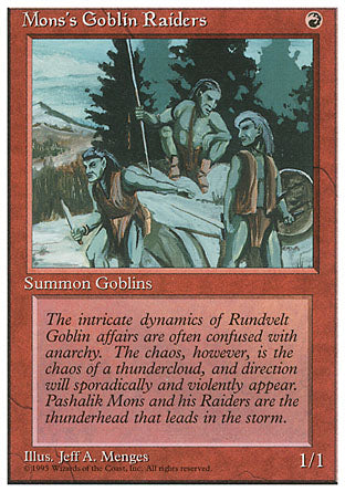 Mons's Goblin Raiders (4th Edition) Light Play