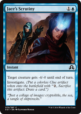 Jace's Scrutiny (Shadows Over Innistrad) Near Mint Foil