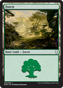 Forest (268) (Dominaria) Near Mint