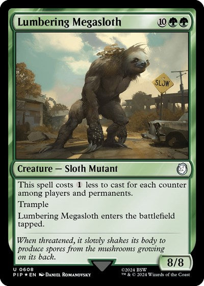 Lumbering Megasloth (Surge Foil) (Universes Beyond: Fallout) Near Mint