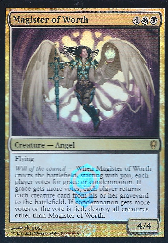 Magister of Worth (Promotional Cards) Light Play Foil