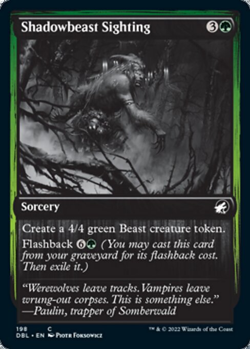 Shadowbeast Sighting (Innistrad: Double Feature) Near Mint