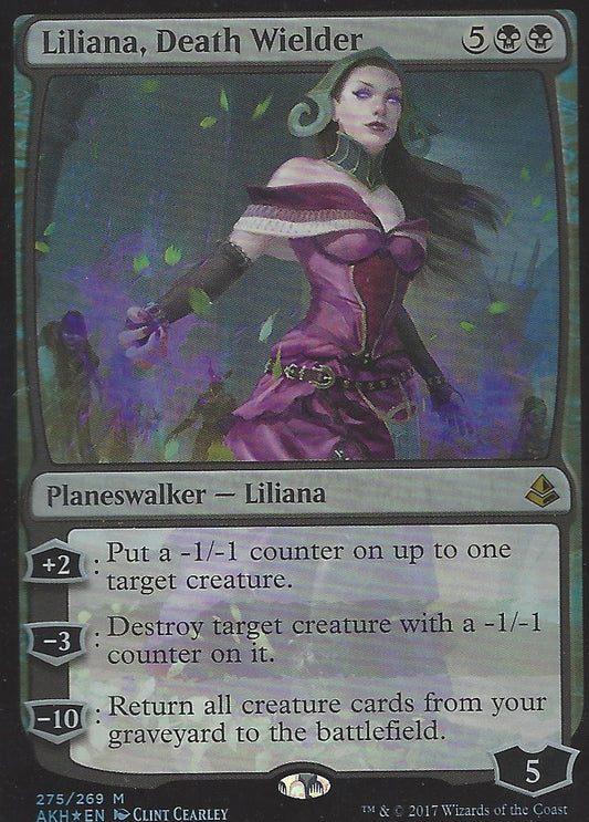 Liliana Death Wielder (Amonkhet) Near Mint Foil
