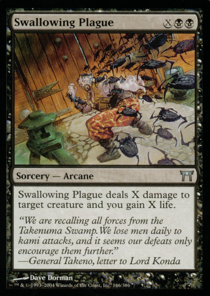 Swallowing Plague (Champions of Kamigawa) Light Play