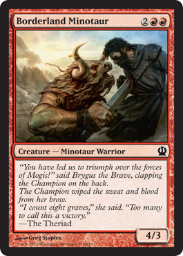 Borderland Minotaur (Theros) Near Mint Foil Japanese