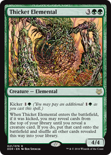 Thicket Elemental (Duel Decks: Nissa vs Ob Nixilis) Near Mint