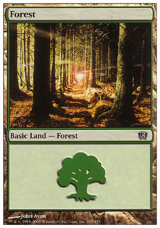Forest (347) (8th Edition) Near Mint Foil