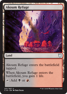 Akoum Refuge (Commander 2018) Near Mint