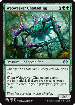 Webweaver Changeling (Modern Horizons) Near Mint