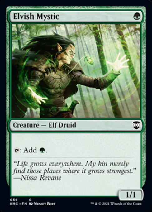 Elvish Mystic (Commander 2021 Kaldheim) Near Mint