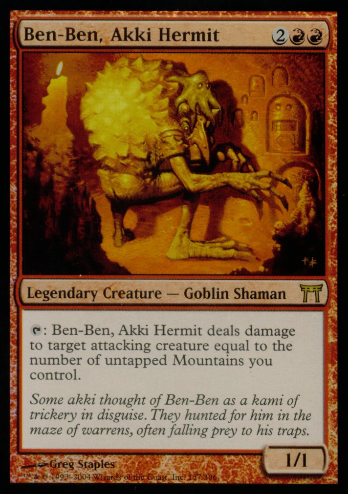 Ben-Ben, Akki Hermit (Champions of Kamigawa) Light Play