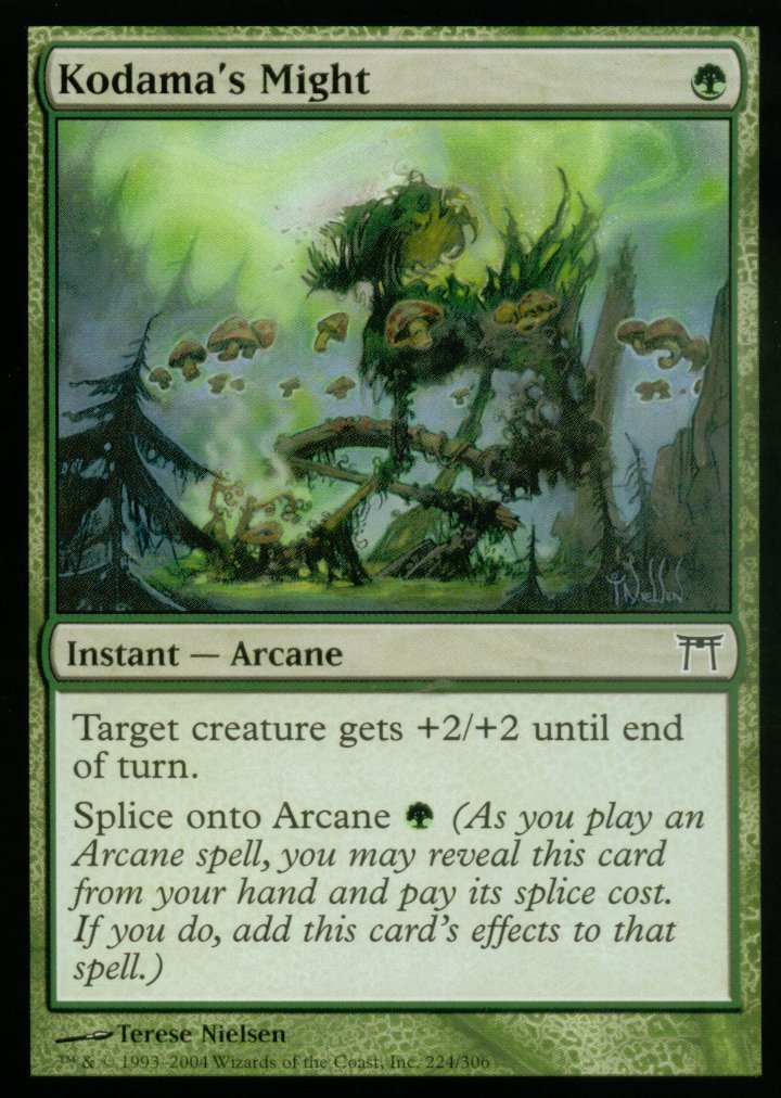 Kodama's Might (Champions of Kamigawa) Light Play Foil