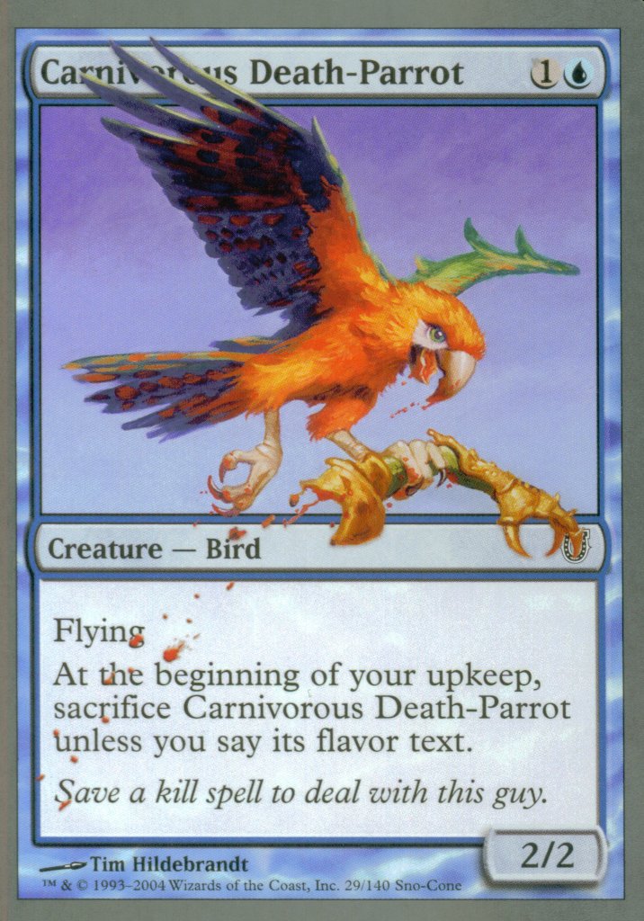 Carnivorous Death-Parrot (Unhinged) Near Mint