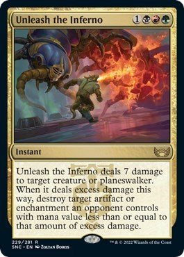 Unleash the Inferno (Streets of New Capenna) Near Mint Foil