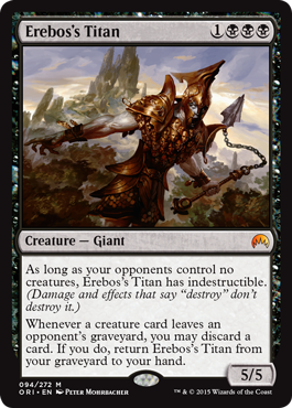 Erebos's Titan (Magic Origins) Light Play Foil